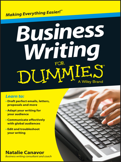 Title details for Business Writing For Dummies by Natalie Canavor - Available